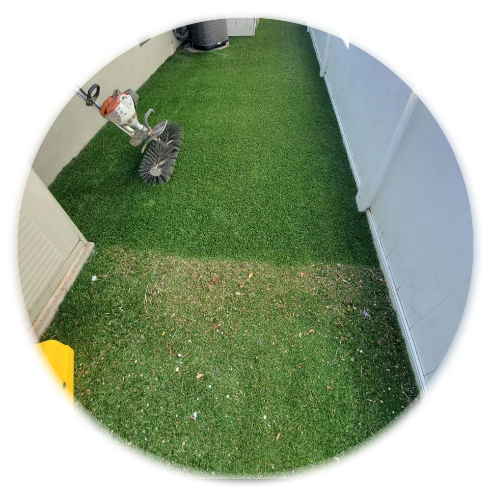 Bright Home Solar Panel Cleaning Fresno CA Synthetic Turf Cleaning Before and After 1