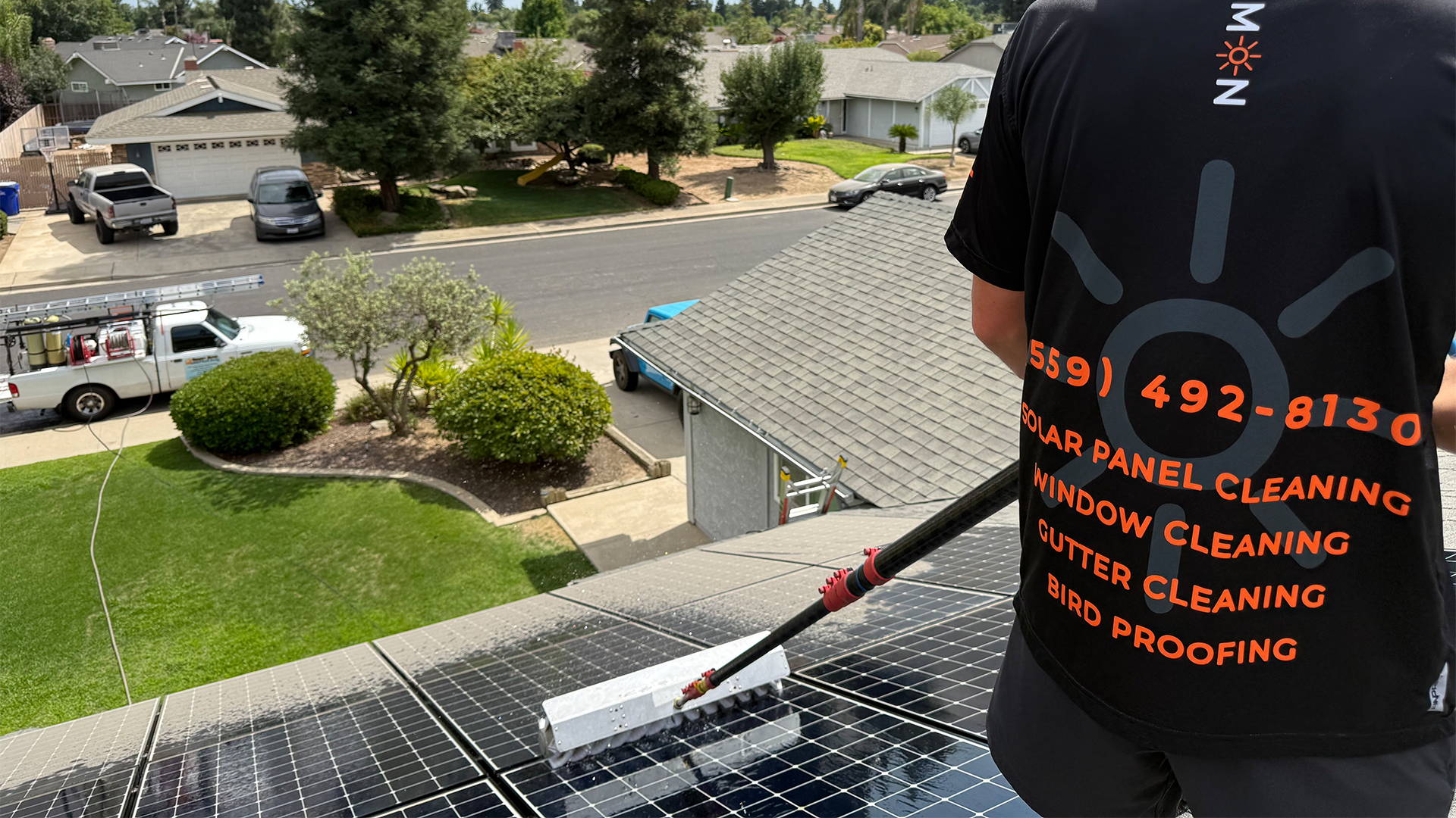 Lumon Cleaning Fresno CA Cleaned Solar Panels 46