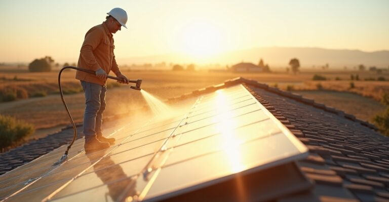 best time to clean solar panels