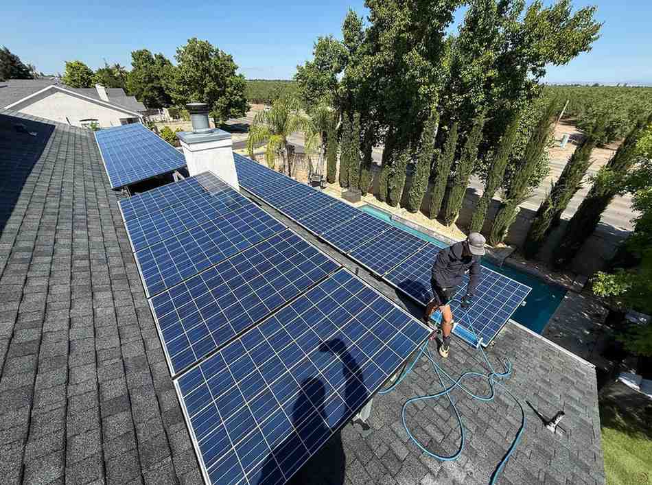 best time to clean solar panels