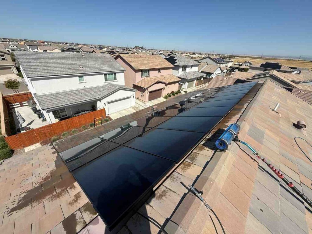 diy solar panel cleaning safety