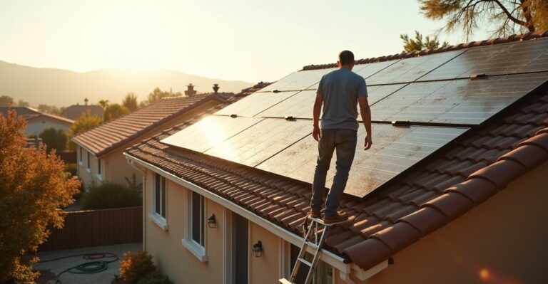 diy solar panel cleaning safety