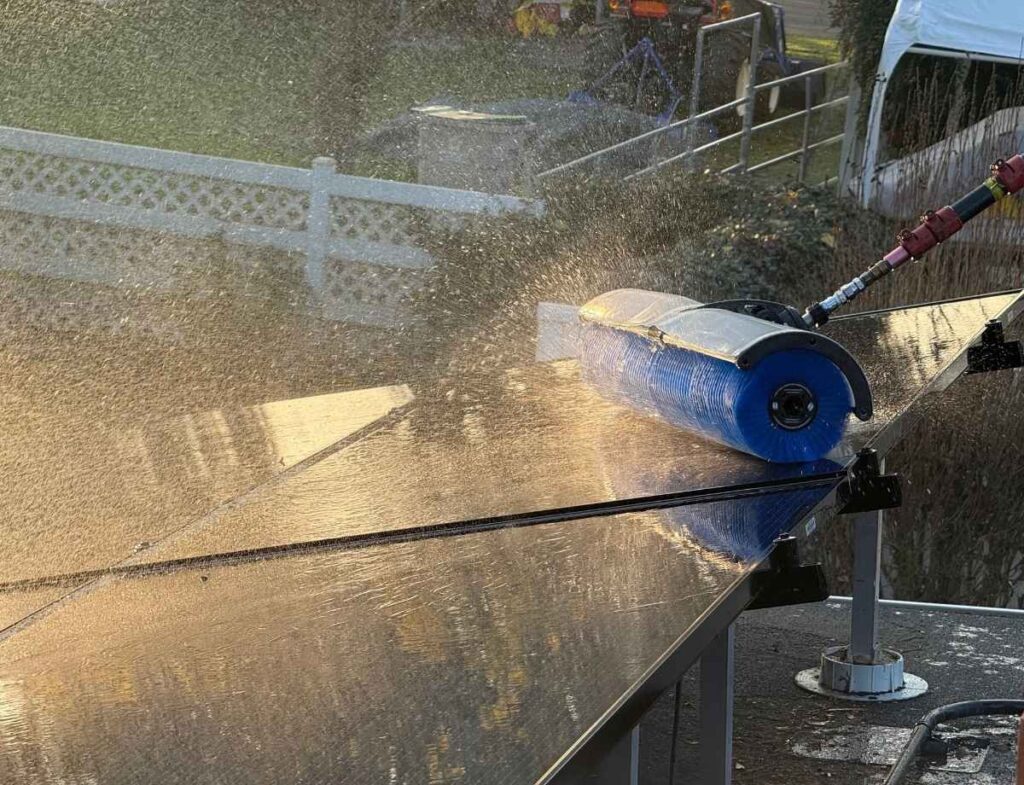 solar panel cleaning in Clovis